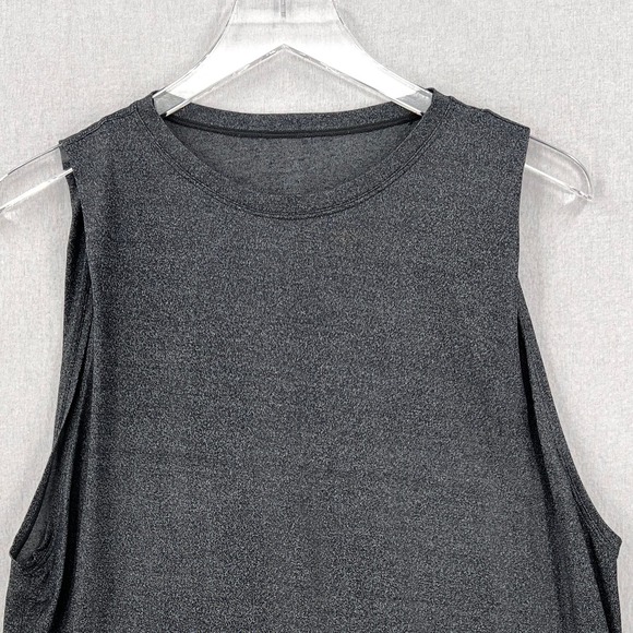 LULULEMON Ride and Reflect Muscle Tank Womens 6 8 Gray Heather Crew Neck - Picture 6 of 11